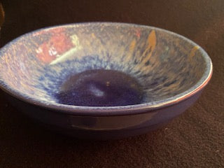 Large Thick Edged Fruit/Serving Bowl 29cm - Oceanic Blue